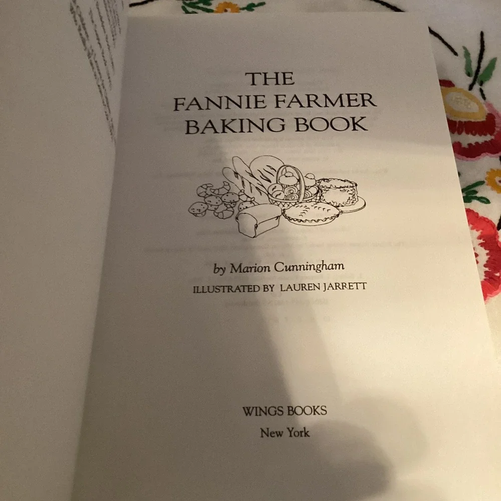 1st Edition Fannie‎ Farmer Baking Book 1984 hardcover dust jacket M Cunningham